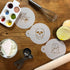 Designer Stencils Scary Halloween Cookie Stencil Set, (Spider Web, Skull, Gravestone)