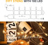 Lights,39FT 100LED 8 HEYFUNi Warm White Star String Plug in Fairy Twinkle Lights with Modes Waterproof for Indoor