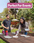 PartyPrints 25 Pack Neon Pink Blank Can Cooler Sleeves - Customizable Insulated Foam for 12oz Regular & 16oz Tall Cans