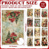 VitalCozy 12 14.2 21.3 Inch Pcs Christmas Kitchen Towels and Dishcloths Xmas Santa Christmas Tree Reindeer Snowman