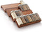 Wood Spice Drawer Organizer - Acacia Wooden Tray for Cabinet Storage, 4 Tier Spice Rack Organizer for 32 Jars (Pack of