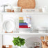 Kitchen Dish Set of 16 - 100% Cotton Wash Cloths, Waffle Weave in 4 Colors for Cleaning by BH