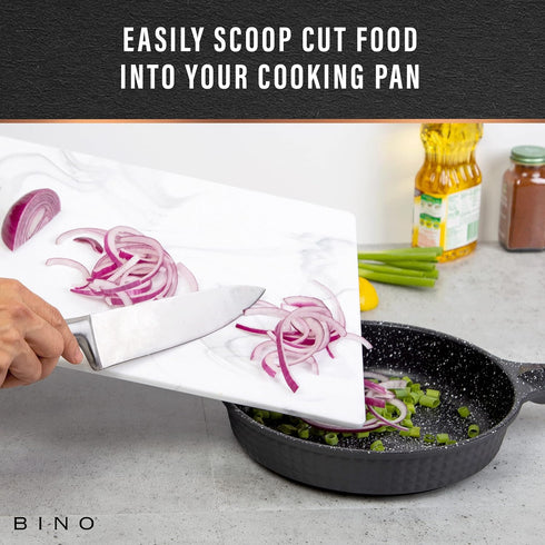 BINO BPA-Free Cutting Board, Durable Large Surface Chopping Board, Dual-Sided, Dishwasher Safe Kitchen Utensils