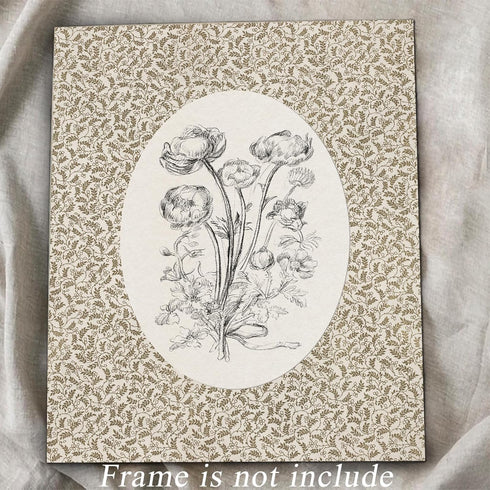 8" 10"-UNFRAMED) uniro Neutral Vintage Floral Wall Art Prints, Bedroom Nursery Wall Painting Canvas Prints Cottage Oil
