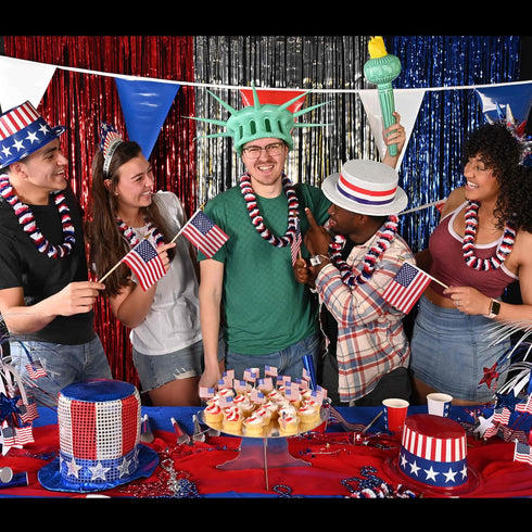 Beistle 12-Pack American Rayon Flag, 4-Inch by 6-Inch