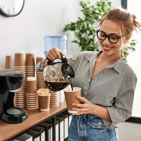 8-Cup Programmable, Mixpresso Drip Coffee Maker Coffee Pot Machine Including Reusable & Removable Coffee Filter, Black