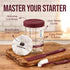 9" Set Superbaking Sourdough Starter Kit, Splinter-Free Banneton Bread Proofing Basket with Non-Stick Silicone Dough