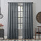 Clean Window Sheer Curtain Panel, 50" W x 96" L, Vintage Blue, Basketweave Anti-Dust Allergy/Pet Friendly