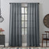 Clean Window Sheer Curtain Panel, 50" W x 96" L, Vintage Blue, Basketweave Anti-Dust Allergy/Pet Friendly
