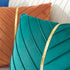 TAOSON Covers,Pack 2 Bed,18x18 inch Dark Orange Velvet Throw Pillow of with Gold Leather Valentines Day Decor Couch