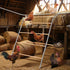 YUMEKA (74.4"), Large Chicken Roosting Bars with Swing Sturdy Metal Chicken Perch for Coop, Heavy Duty Jungle Gym