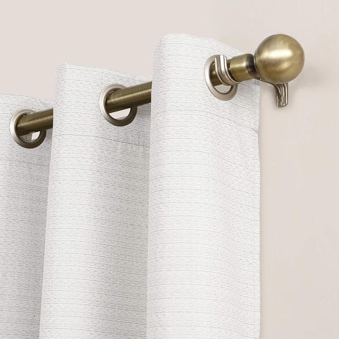 Sun Zero Cooper Grommet Curtain Panel, Thermal Insulated, Energy Efficient, Pearl White, 40"W x 84"L (1 Panel)