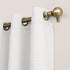 Sun Zero Cooper Grommet Curtain Panel, Thermal Insulated, Energy Efficient, Pearl White, 40"W x 84"L (1 Panel)