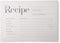 Rustic Vintage Floral Recipe Cards: 48 Cards, 4x6 inches, Beige-Grey, Water-Resistant and Double-Sided