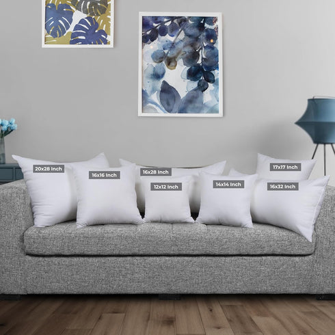 Utopia Bedding Throw Pillows Insert, Pack of 2, 12 x 12 Inches White Indoor Decorative Couch Pillows