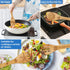 8 Set PCS Ocean Bamboo Kitchen Cooking Utensil Spoon with Apron Oven Mitt Potholder,Gift for Women Coastal Decor Beach