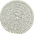 Stylish Gray Braided Corded Coaster Set of 4 (4" Round)