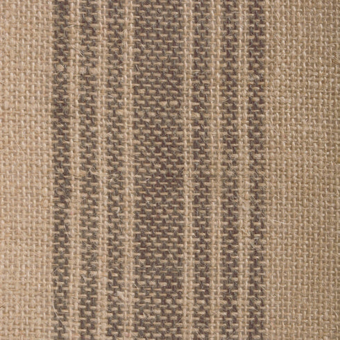 DII Jute Burlap Collection Table Runner, 14x108, Kitchen Tabletop with Middle Stripe Gray