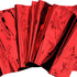 Red Foil Tablecloth Plastic Rectangle Cover for Wedding, Birthday, Graduation, Thanksgiving, Christmas Party, 54 x 108