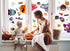 BAYLAY Halloween Window Clings, 10 Sheets Double Sided Stickers for Halloween Window Decorations