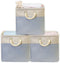 Simple Houseware Extra Large Fabric Cube Storage Bin, 3 Pack, Blue for Organizing