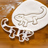 Set of 2 Pogona Bearded Dragon Cookie Cutters, Body and Face Designs, 2 Pieces - Bakerlogy