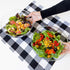 Youngever 4 Pack 115OZ Large Clear Plastic Mixing and Serving Bowls, Popcorn, Salad, Chip and Dip