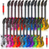 24 Pcs Inflatable Guitars for Parties Bulk Blow Rock Star Guitar Set