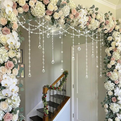 24 40 Inch Soulchen Pcs Clear Acrylic Crystal Garland Strands Large Hanging Chandelier Bead Chain String Wedding Icicle