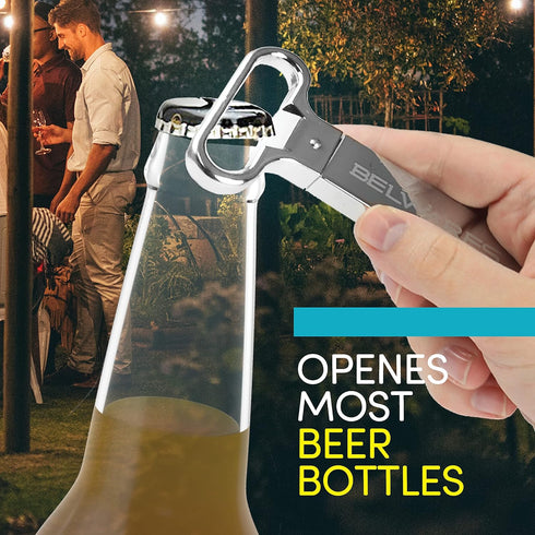 Ah So Wine Opener - Two Prong Cork Puller with 2 Wine Stoppers for Wine Bottles - Stainless Steel Ideal for Removing