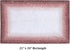 Better Trends Torrent Collection Bath Mats, 100% Cotton, Rose Tufted, Absorbent & Machine Washable, 21" x 34"
