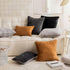 26x26 Set 2 26 26 inch, Demetex Brown Pillow Covers of Large Faux Fur Euro Pillow Shams Decorative Modern Accent Throw