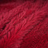 YOUR SMILE Pack of 2 Christmas Decorative New Luxury Series Merino Style Faux Fur Throw Pillow Case 18" x 18" (Burgundy