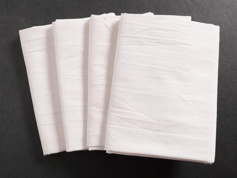 KAF Home Flour Sack Kitchen Towels, Set of 4, White, 100% Cotton