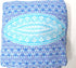 18" CRAFT KALA Square Large Hippie Mandala Meditation Floor Ottoman Pillow Cushion Pouf Cover Square Poufs Bohemian