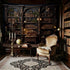 90x70in Medieval Bookshelf Tapestry Vintage Bookcase Library Backdrop Old Books Dark Academia Large Tapestries Wall