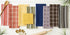 DII Assorted Woven Kitchen Set, 5 Piece - Dishtowel 18x28, Dishcloth 13x13, Spice