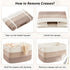 Storage,65L Artfeel Blanket Basket,Rectangle Woven Baskets for Laundry Basket for Decorative Nursery Blanket,Toys,Dirty