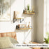 Set 3, Love-KANKEI Floating Shelves Wall Mounted of Rustic Wood Wall Storage Shelves for Bedroom, Living Room