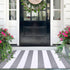 IOHOUZE Grey White Striped Rug 27.5" X 43", Washable Outdoor Front Door Mats for Porch Decor, Entryway