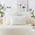 Home Brilliant Euro Sham Super Soft Striped Corduroy Velvet Decorative Throw Pillow Cover, 26x26 inch