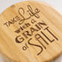 Totally Bamboo Salt Cellar Bamboo Storage Box, 6 Ounce Capacity, "Take Life with a Grain of Salt" Engraved Lid