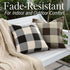 decorUhome Christmas Buffalo Plaid Check Throw Pillow Covers, 16x16 Set of 2, Outdoor Linen Decorative Farmhouse