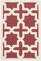 SAFAVIEH Cambridge Collection 2' x 3' Rust / Ivory CAM125L Handmade Moroccan