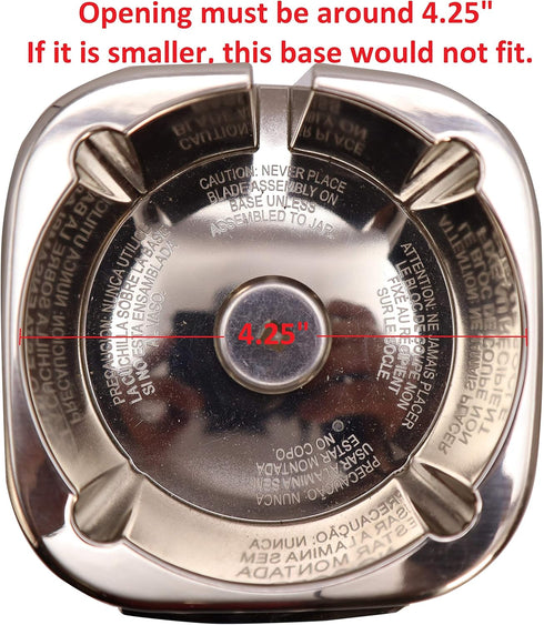 Blendin Replacement Jar Base Bottom Cap - Compatible with Oster Pro 1200 Watts Series Blender