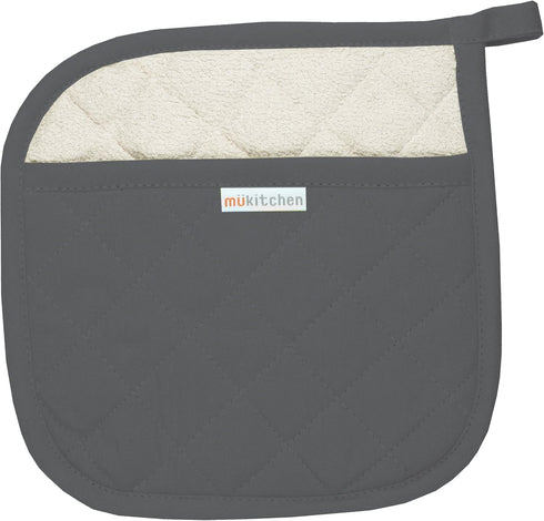 MÜkitchen MÜpotholder Herringbone Cotton Kitchen Potholder - Multipurpose Hot Pad, Machine Washable