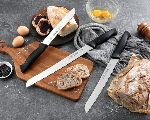 Cusine Pro 10 inch Bread Knife, Serrated Knife with Wave Razor-Sharp Blade and Comfortable Grip
