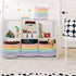 Set 3 15x9x10 OrganiHaus of Pastel Rainbow Baskets - Colorful Woven Storage Baskets for Playroom, Nursery & Classroom