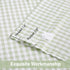 84 Inches Included,52" Wx84 L(Pack 2) ZJDECOR Sage Green White Buffalo Plaid Curtains Long,Crinkled Not-See-Through