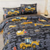 Set Set Sets 1 2 RYNGHIPY Construction Truck Bedding Excavator Tractor Bed for Boys Bedroom Kids Comforter